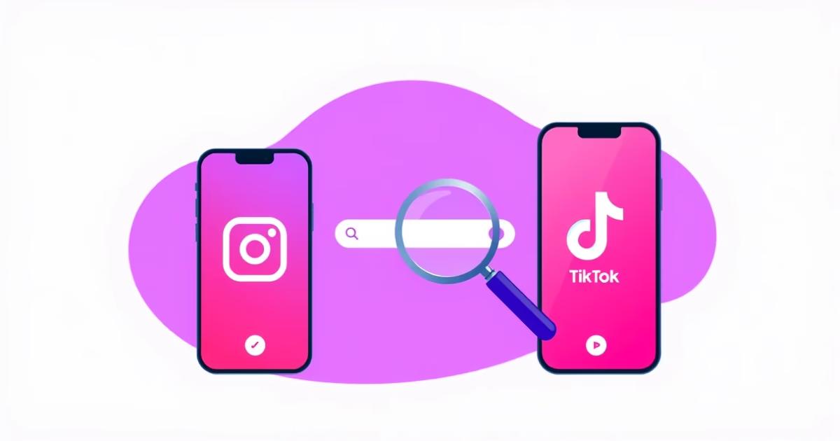 Ilustração sobre Como Achar o TikTok de uma Pessoa a Partir do Instagram - TrueNet Blog